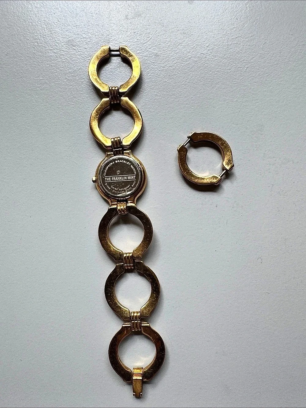 Vintage The Franklin Mint Cleopatra Bracelet Watch